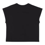Dolce & Gabbana T-Shirt Girocollo Tinta Unita con Logo per Bambina L5JTID NERO DOLCE & GABBANA 