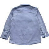 Trussardi Camicia Manica Lunga Tinta Unita per Neonato TIP26094CA AZZURRO POLVERE TRUSSARDI 