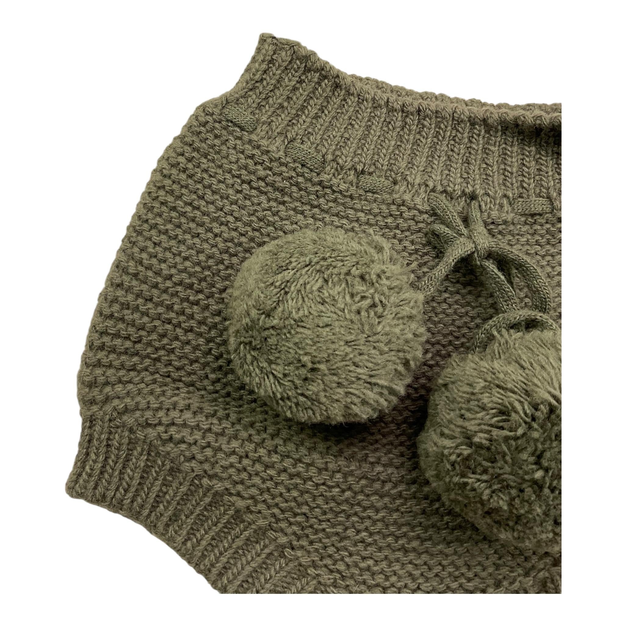 WEDOBLE culotte tinta unita con pon pon Verde per Neonato I2409331 VERDE WEDOBLE 