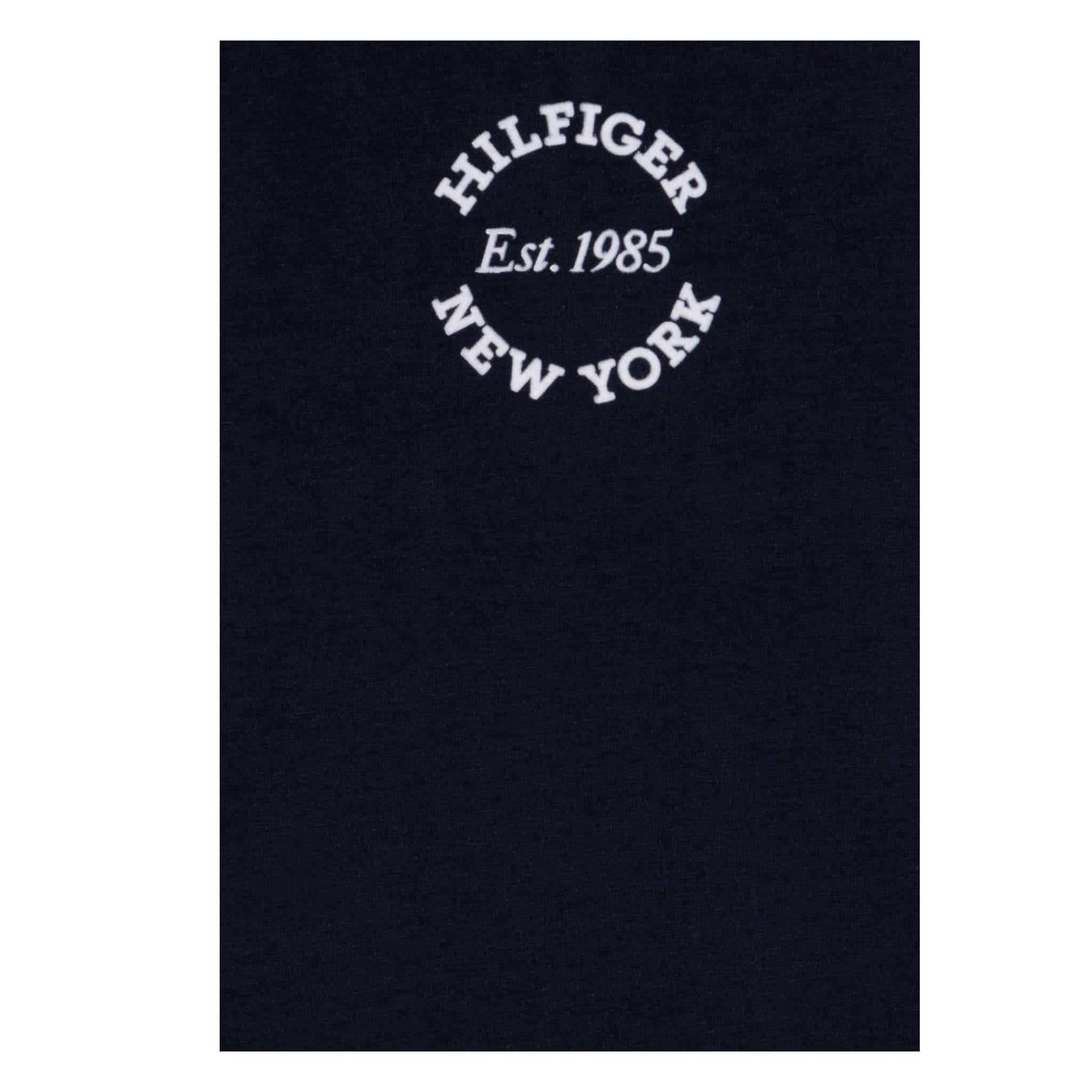 Tommy Hilfiger T-Shirt Girocollo tinta unita con Logo Blu per Neonato KN0KN01964 BLU TOMMY HILFIGER 