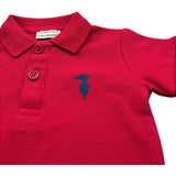 Trussardi Polo Mezza Manica Tinta Unita con Logo per Neonato TIP26002PO ROSSO TRUSSARDI 