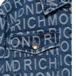 John Richmond Camicia In Denim Tinta Unita Logata per Bambina RGP25164CA BLU JOHN RICHMOND 