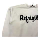 REFRIGIWEAR shirt girocollo tinta unita modello crop Panna per Bambina RWG150 PANNA REFRIGIWEAR 