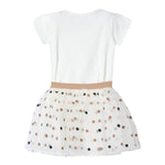 Mayoral Completo 2 Pezzi T-Shit-Gonna Bicolore Bianco per Bambina 3946X BIANCO MAYORAL 