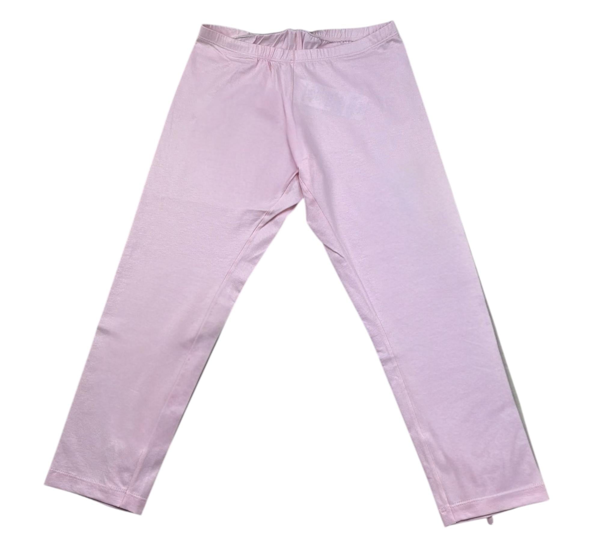 Monnalisa Leggins Tinta Unita con Applicazioni per Bambina 173414 ROSA MONNALISA 