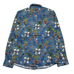 Manuel Ritz Camicia Manica Lunga Tinta Unita con Stampa Floreale per Bambino MR2893 BLU MANUEL RITZ 