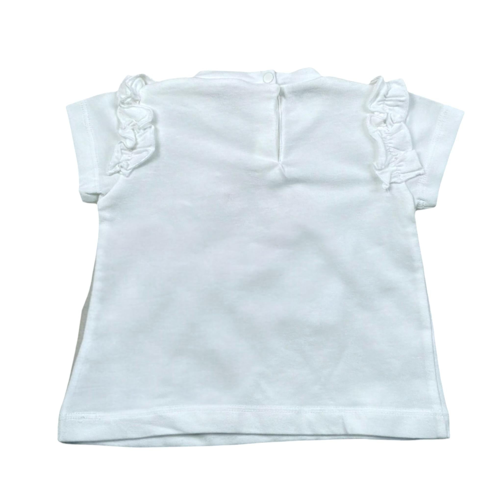 Liu Jo T-Shirt Tinta Unita con Stampa per Neonata HA4078J5003 BIANCO LIU JO 