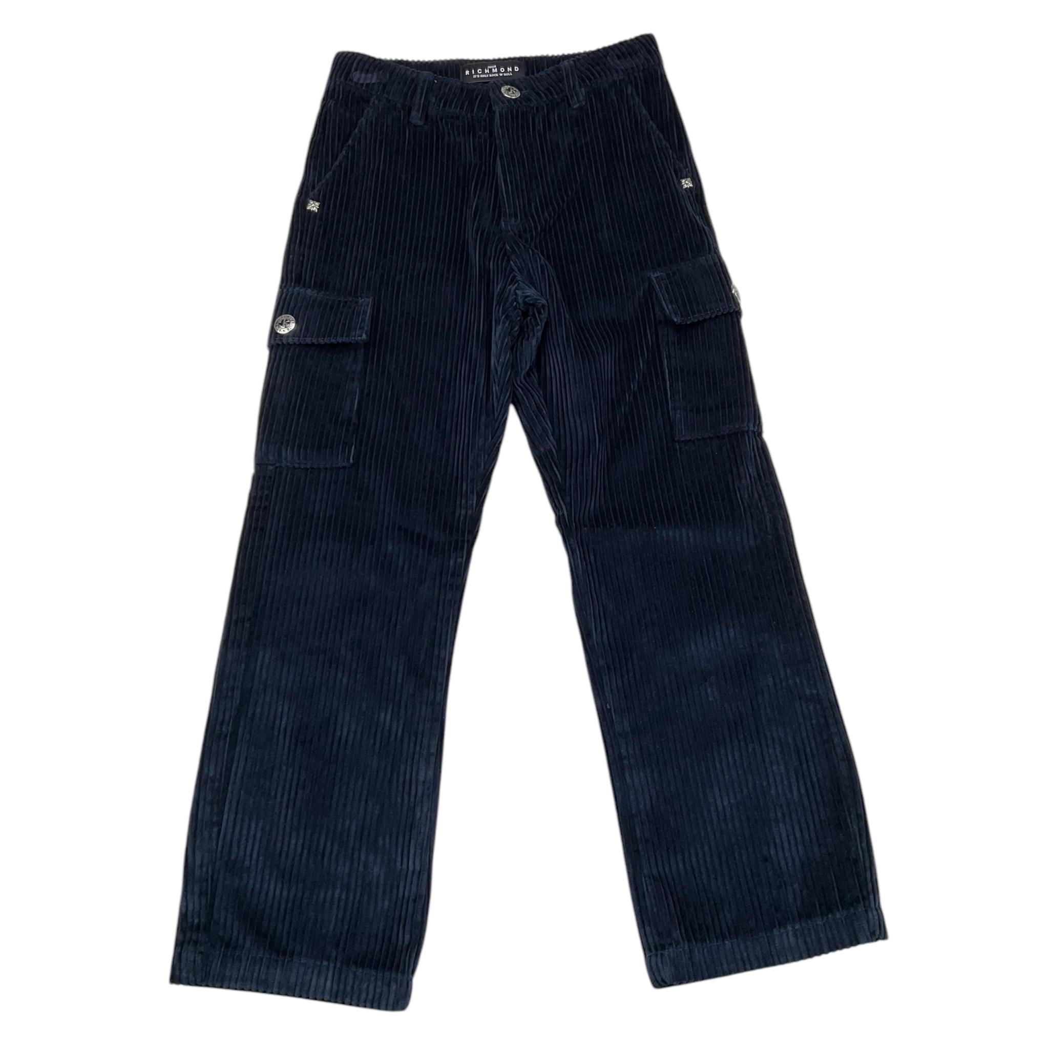 JOHN RICHMOND pantalone in velluto tinta unita Blu per Bambino RBA25195PA BLU JOHN RICHMOND 