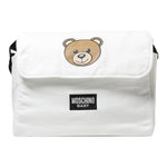 MOSCHINO borsa tinta unita con stampa orso Bianco per Neonato MUX053 BIANCO MOSCHINO 