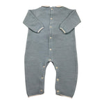 MAC ILUSIO'N tutina tinta unita con colletto Azzurro per Neonata 9449 AZZURRO MAC ILUSIO'N 