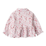 MINI BANDA camicia tinta unita con fantasia fiori Bianco per Neonata 3A771 BIANCO MINI BANDA 