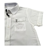 Iceberg Camicia Mezza Manica Tinta Unita per Neonato CMICE5108B BIANCO ICEBERG 
