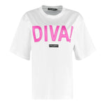 Dolce & Gabbana T-Shirt Girocollo Tinta Unita con Stampa per Neonata L2JTBL BIANCO DOLCE & GABBANA 