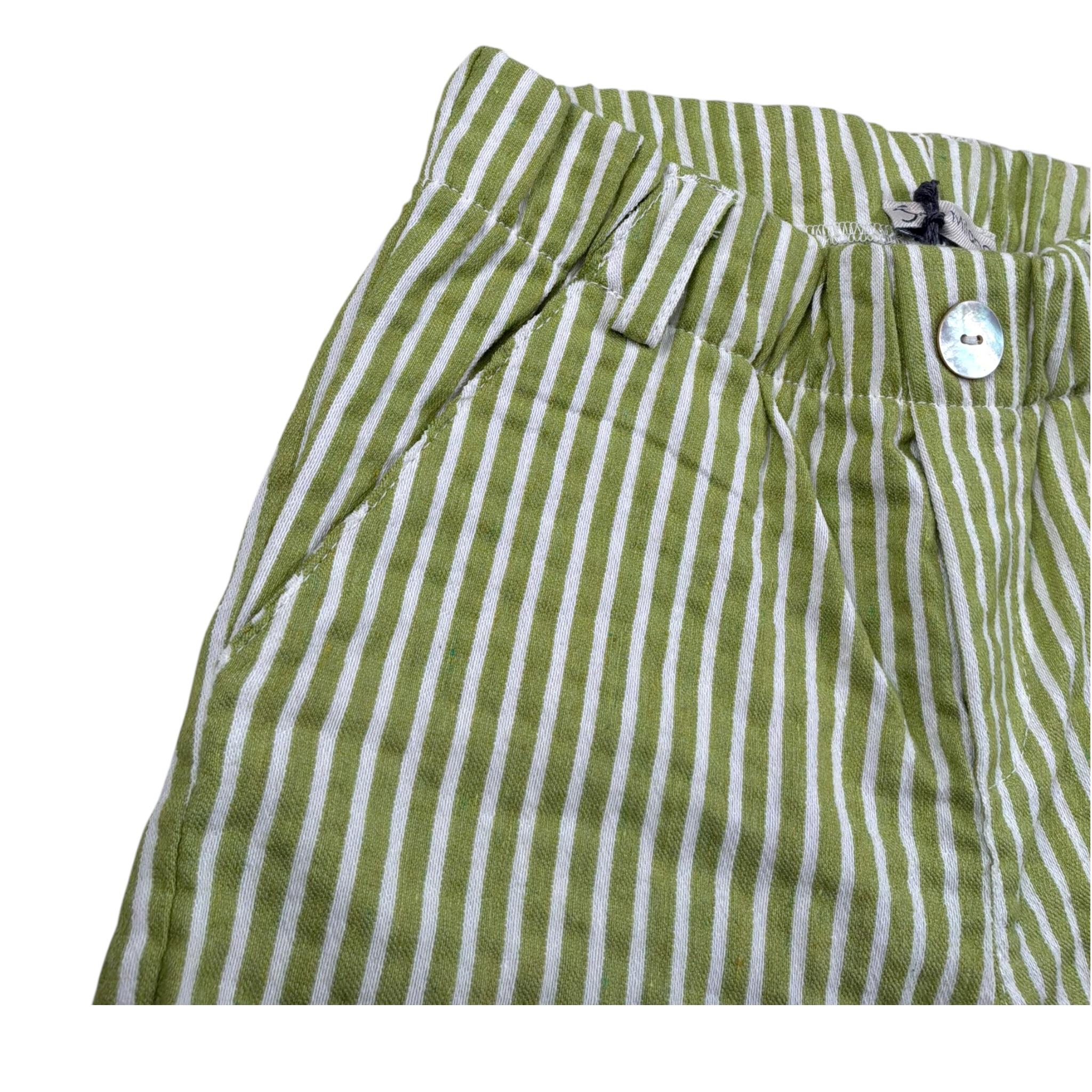J.O. Milano Bermuda tinta unita Fantasia A Righe Verde per Bambino 571M1J VERDE J.O. MILANO 