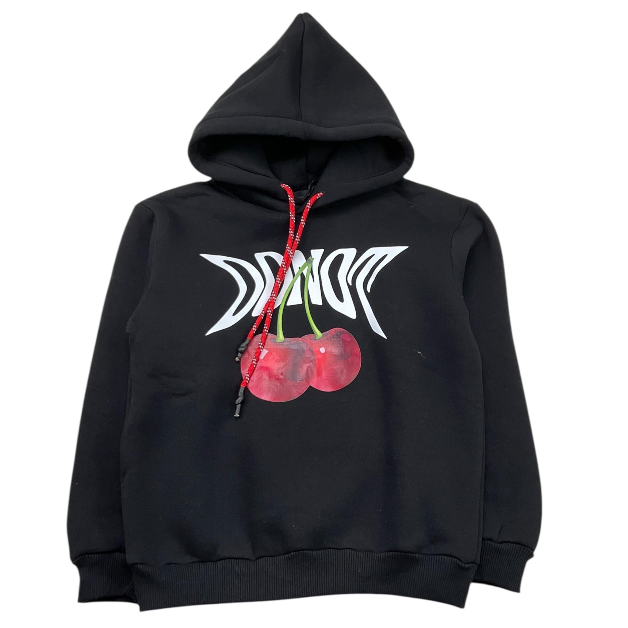 DO NOT CONFORM felpa chiusa con cappuccio tinta unita con stampa ciliegie Nero per Bambino FE027 NERO DO NOT CONFORM 