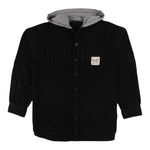 N°21 camicia manica lunga tinta unita con cappuccio in contrasto Nero per Bambino N21778 NERO N°21 
