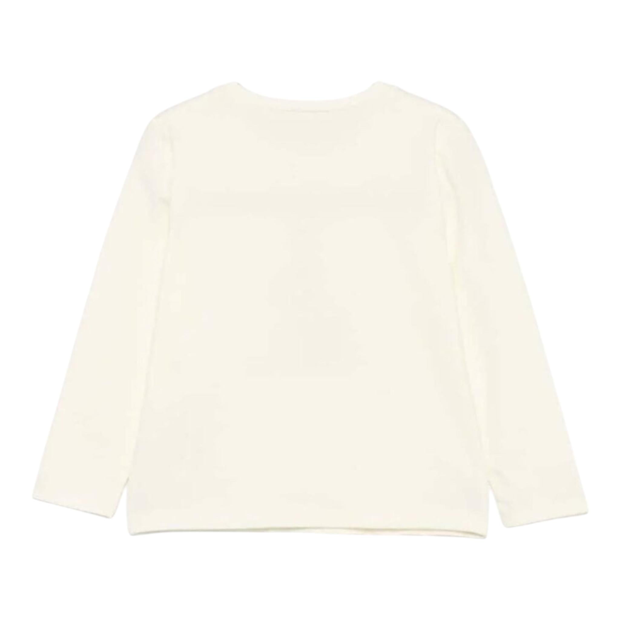 LIU JO shirt girocollo tinta unita con stampa Panna per Neonata KF4066J0088N PANNA LIU JO 