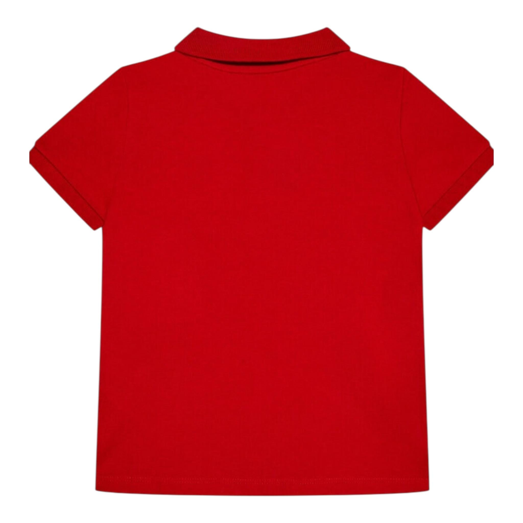 Guess Polo Tinta Unita Mezza Manica per Bambino L71P21K5DS0 ROSSO GUESS 