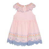 Stella Mccartney Abito Mezza Manica Tinta Unita con Ricami per Neonata TW1052 ROSA STELLA McCARTNEY 