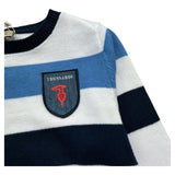 Trussardi Maglia Girocollo Fantasia A Righe per Neonato TIP26029MA BIANCO TRUSSARDI 