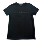 John Richmond T-Shirt Girocollo Tinta Unita con Logo per Bambina RGP26017TS NERO JOHN RICHMOND 