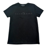 John Richmond T-Shirt Girocollo Tinta Unita con Logo per Bambina RGP26017TS NERO JOHN RICHMOND 