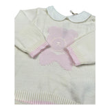 Nanan Completo 2 Pezzi Maglia-Pantalone Tinta Unita per Neonata E2401301R PANNA NANAN 