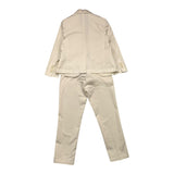 Sp1 Completo 2 Pezzi Giacca-Pantalone Tinta Unita Panna Per Bambino