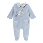 MAYORAL tutina manica lunga in ciniglia tinta unita Azzurro per Neonato 27933X AZZURRO MAYORAL 