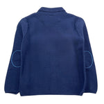 SARABANDA giacca in maglia tinta unita con toppe Blu per Bambino 0A104X BLU SARABANDA 