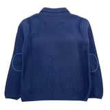 SARABANDA giacca in maglia tinta unita con toppe Blu per Bambino 0A104X BLU SARABANDA 