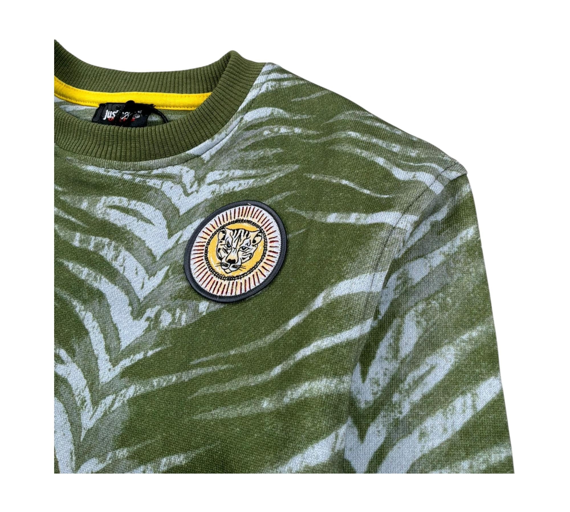 Just Cavalli Felpa Chiusa Fantasia  per Neonato JIP26079FE VERDE JUST CAVALLI 