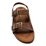 Twinset Sandalo Tinta Unita Traforato per Bambina 251GJ046 MARRONE TWINSET 