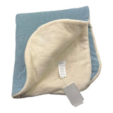 BARCELLINO coperta tinta unita con stampa Azzurro per Neonata 116306 AZZURRO BARCELLINO 
