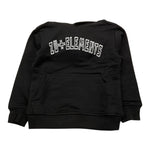 ZU+ELEMENTS felpa tinta unita con stampa e cappuccio Nero per Bambino ZU281 NERO ZU+ELEMENTS 