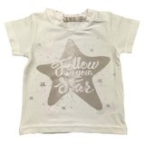 Emc T-Shirt Girocollo Tinta Unita Cn Stampa In Contrasto Bianco per Neonato