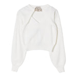 Twinset Set Top-Maglia Tinta Unita per Bambina 251GJ3QW6 PANNA TWINSET 