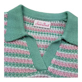 Saint Barth Polo Mezza Manica Fantasia A Righe per Bambina CADDY MULTICOLOR SAINT BARTH 