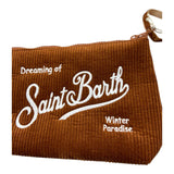 SAINT BARTH borsa modello pochette tinta unita con stampa Marrone per Bambina ALI000200 MARRONE SAINT BARTH 