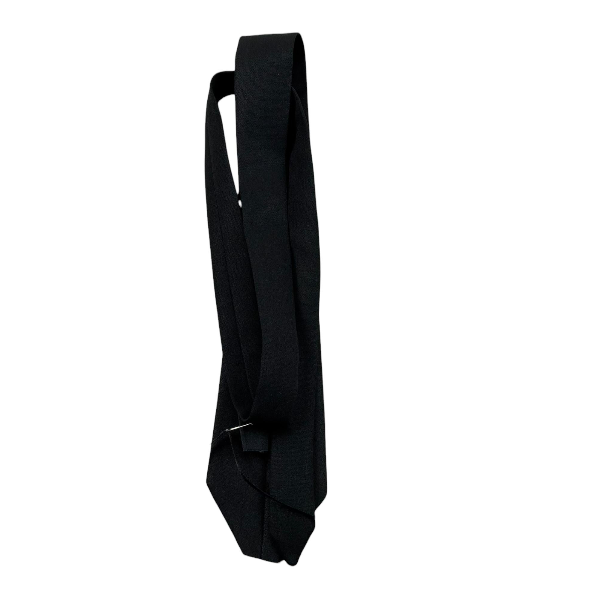 Marc Ellis Cravatta Tinta Unita con Logo per Bambina JMJAC01178X NERO MARC ELLIS 