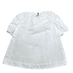 Simonetta Abito Tinta Unita con Stampa per Bambina SW1B53 BIANCO SIMONETTA 