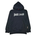 Just Cavalli Felpa Chiusa Girocollo Tinta Unita con Logo per Bambino JBP26012FE NERO JUST CAVALLI 