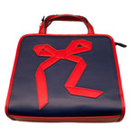 TRUSSARDI borsa tinta unita con profili in contrasto Blu per Bambina TGA25070B BLU TRUSSARDI 