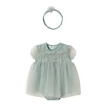 Mayoral Pagliaccetto Set-Fascia Tinta Unita per Neonata 1659 VERDE MAYORAL 