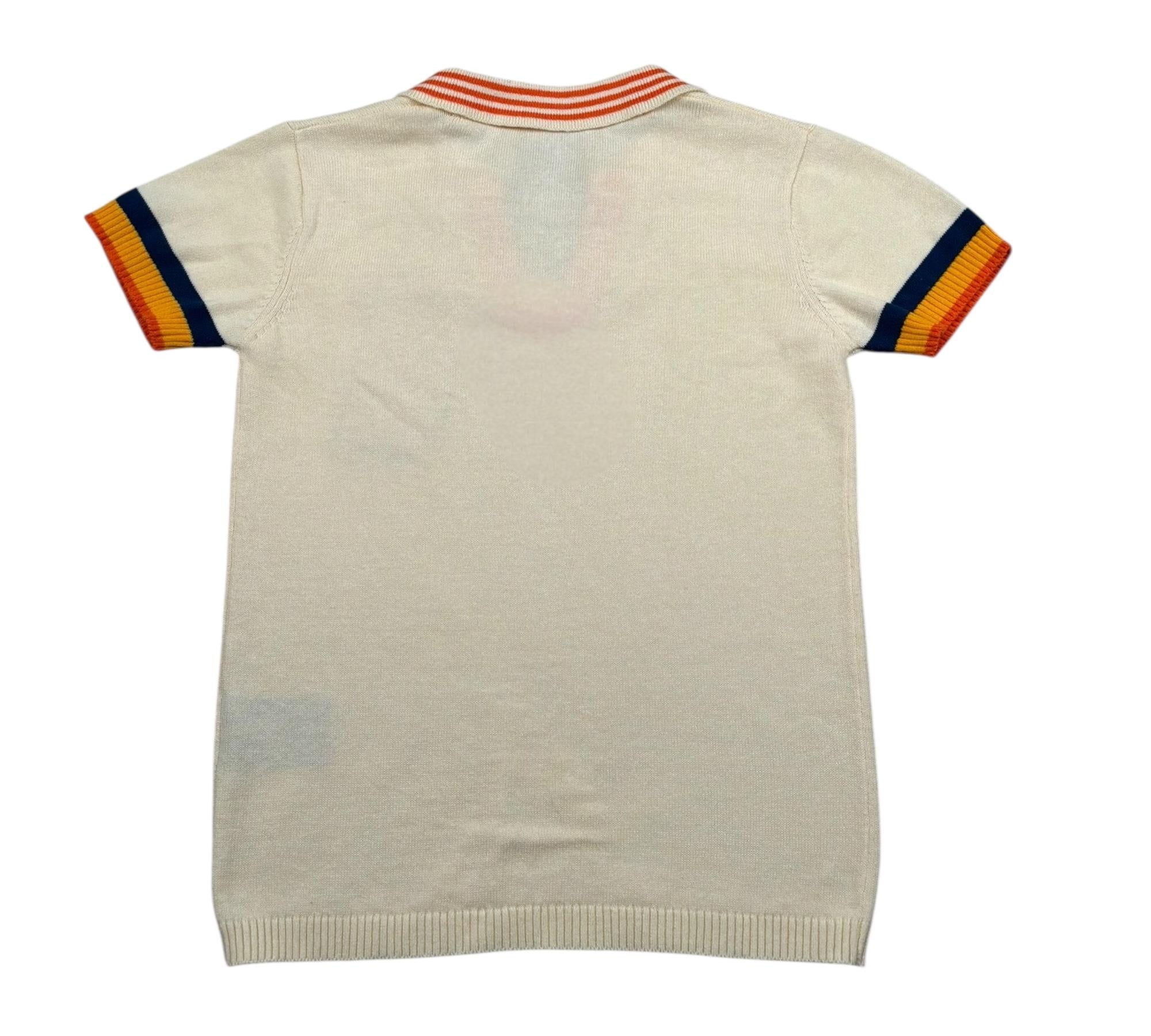 Trussardi Polo Mezza Manica Tinta Unita con Logo per Bambino TBP26087PO BEIGE TRUSSARDI 