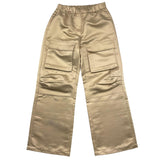 Twinset Pantalone Tinta Unita Con Elastico In Vita Beige Per Bambina