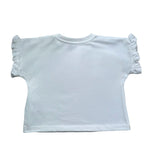 Moschino T-Shirt Girocollo Tinta Unita con Stampa per Neonata MDM03O BIANCO MOSCHINO 