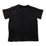 Iceberg T-Shirt Girocollo Tinta Unita con Stampa In Contrasto Nero per Neonato