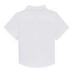 Boss Camicia Mezza Manica Tinta Unita per Bambino J52092XX BIANCO BOSS 