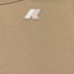 K-WAY shirt girocollo tinta unita con logo Beige per Bambino K8138CWX BEIGE K-WAY 